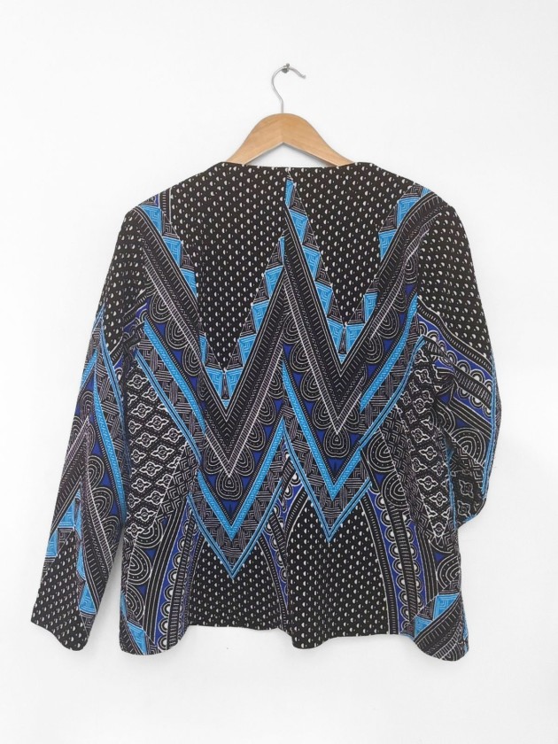 BLAZER BOHO TONO AZUL