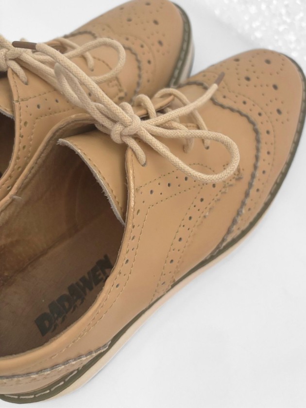 ZAPATOS OXFORD CREMA