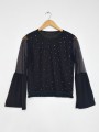 BLUSA STUDS CON MESH