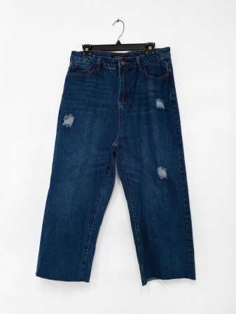 CROPPED JEANS WIDE LEG