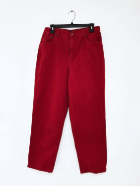 MOM JEANS ROJOS BILL BLASS
