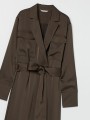 VESTIDO MAXI CARGO H&M SATINADO