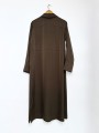 VESTIDO MAXI CARGO H&M SATINADO