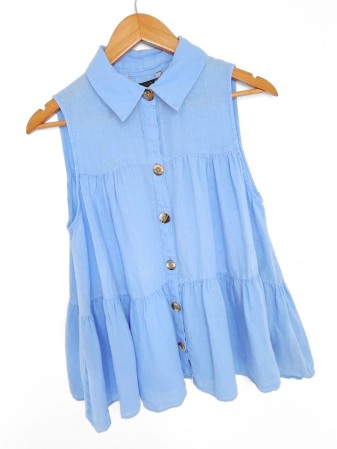 BLUSA CELESTE FLOWY ZARA