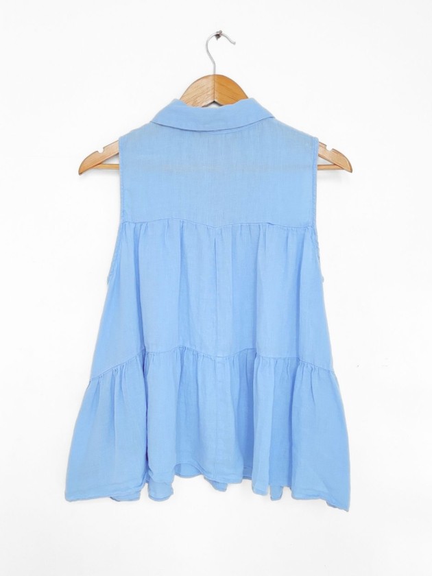 BLUSA CELESTE FLOWY ZARA