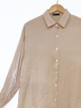 BLUSA SHINY CREMA OVERSIZED