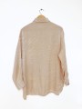 BLUSA SHINY CREMA OVERSIZED