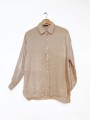 BLUSA SHINY CREMA OVERSIZED