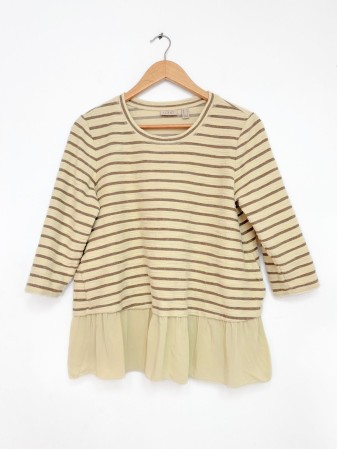 BLUSA RAYADA AMARILLO PASTEL