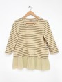 BLUSA RAYADA AMARILLO PASTEL