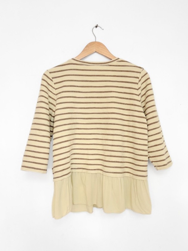 BLUSA RAYADA AMARILLO PASTEL