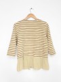 BLUSA RAYADA AMARILLO PASTEL