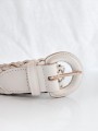 CINCHO CUERO BLANCO