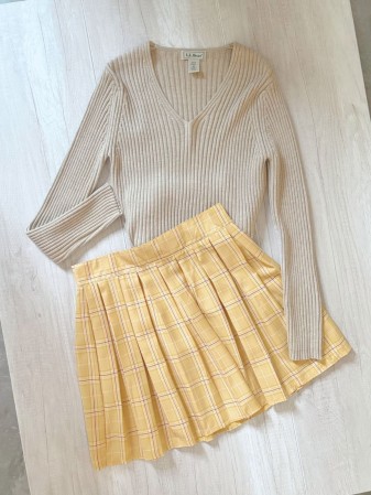 FALDA BECK AMARILLO PASTEL