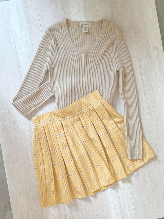 FALDA BECK AMARILLO PASTEL