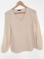 BLUSA MANGAS CON TEXTURA