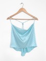 BLUSA SATIN CELESTE