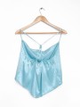 BLUSA SATIN CELESTE