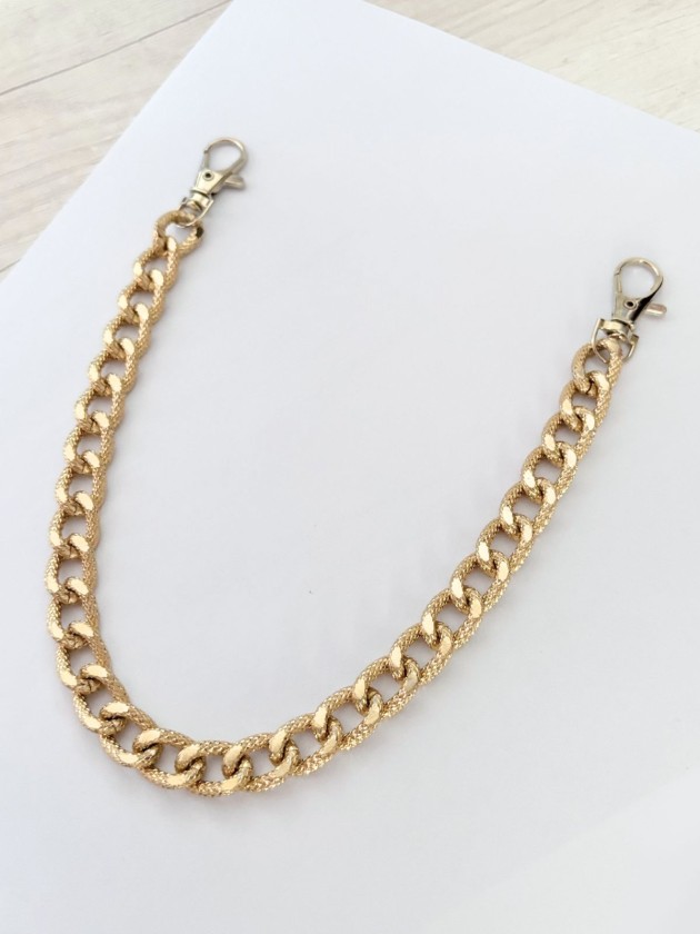 LLAVERO CHARM CADENA MIXED METALS