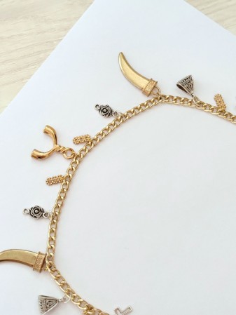 LLAVERO CHARM COWGIRL MIXED METALS