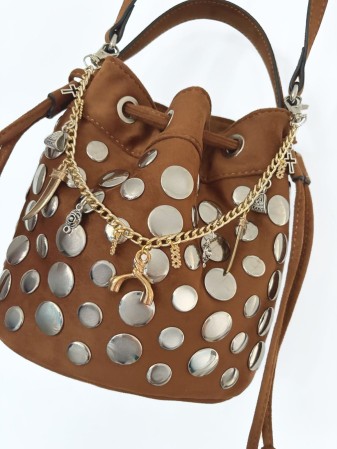 LLAVERO CHARM COWGIRL MIXED METALS