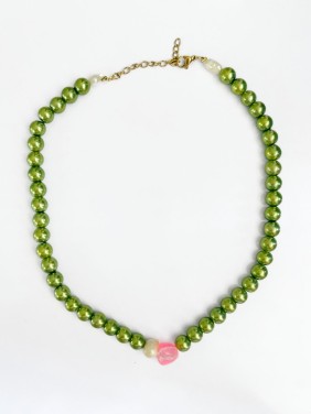 COLLAR SELENE PERLAS VERDES