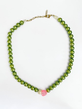 COLLAR SELENE PERLAS VERDES