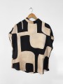 BLUSA MANGO BLANCO Y CREMA
