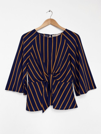 BLUSA RAYADA NAVY