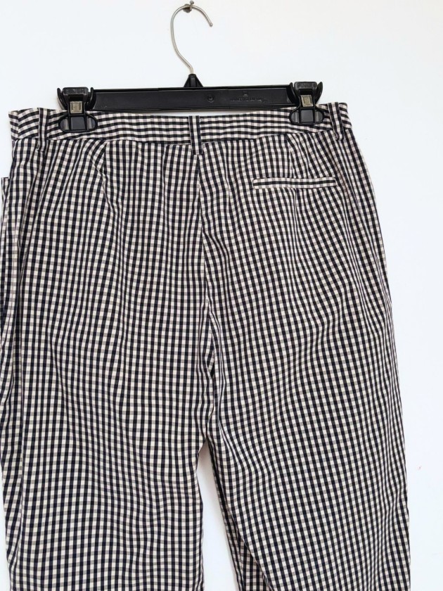 PANTALON CUADROS BLANCO Y NEGRO
