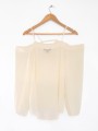 BLUSA CREME CON BOTONES