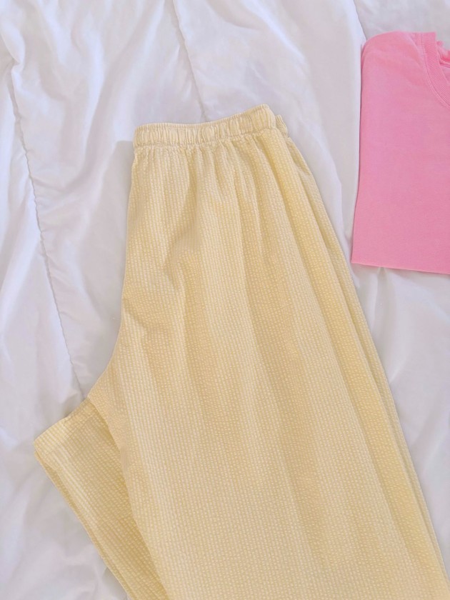 PANTALON RAYADO AMARILLO PASTEL