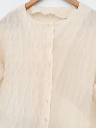 BLUSA SHRINK CREMA