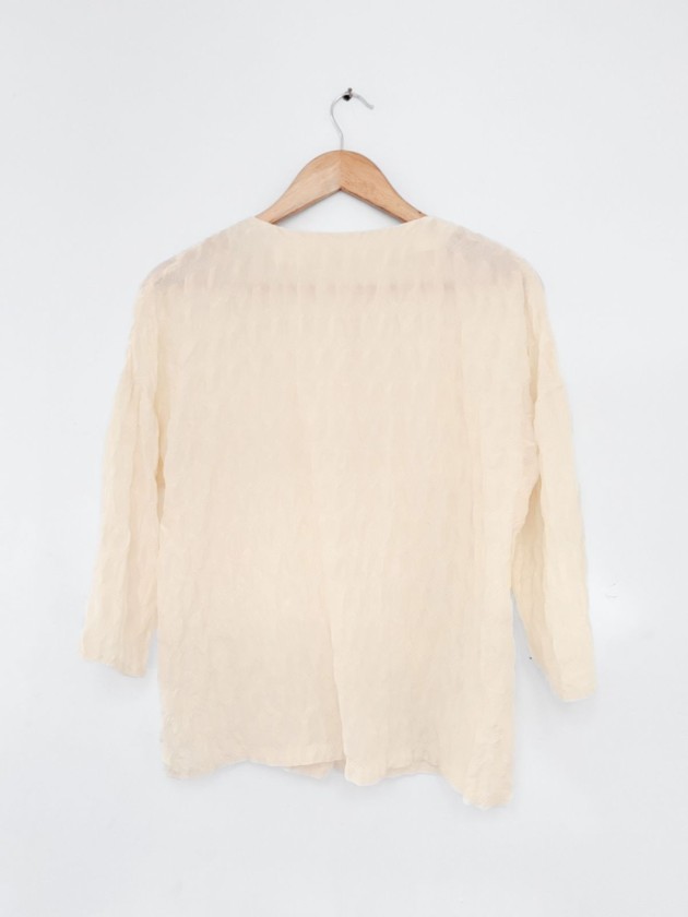 BLUSA SHRINK CREMA