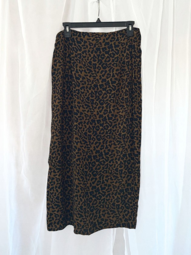 FALDA ANIMAL PRINT CON ABERTURA