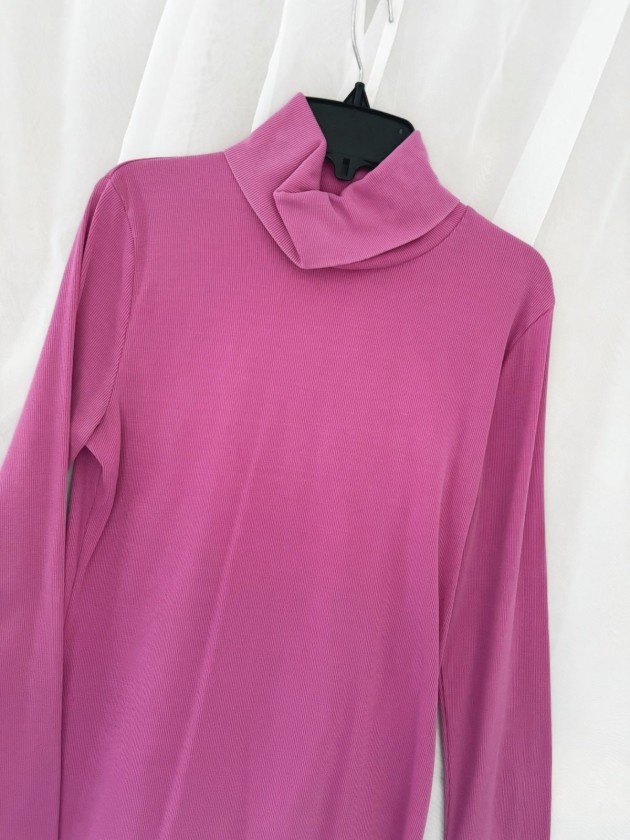 BLUSA ROSA CUELLO ALTO