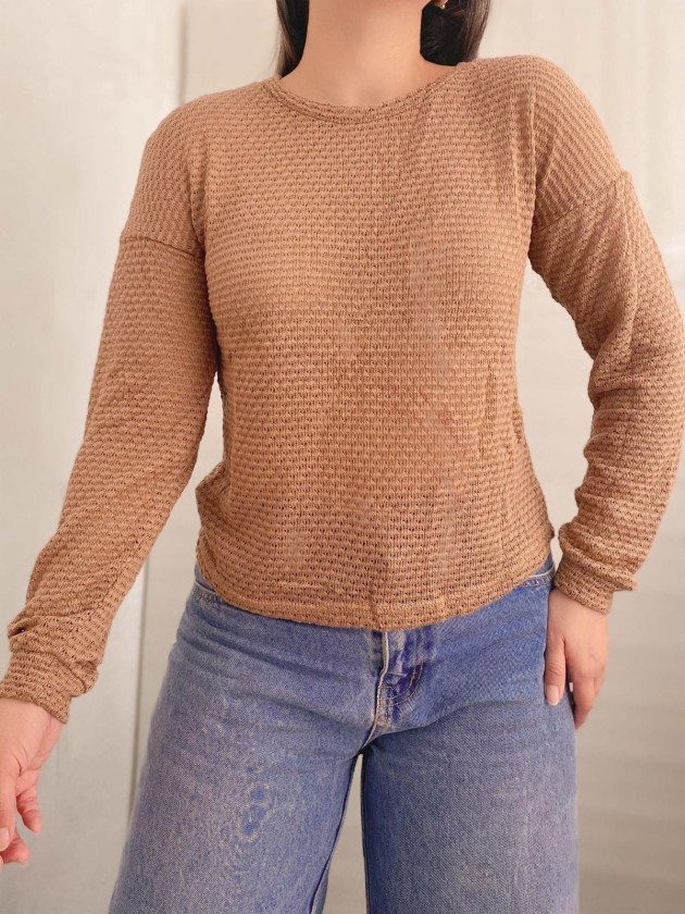 BLUSA KNIT CAOBA