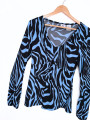 BLUSA Y2K ZEBRA PRINT