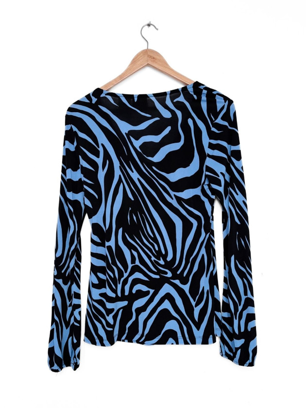 BLUSA Y2K ZEBRA PRINT