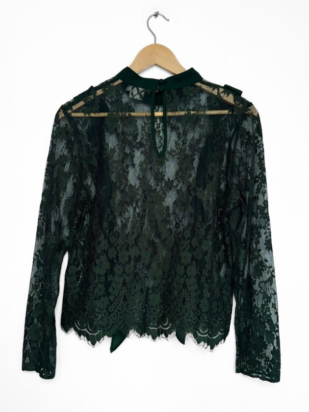 BLUSA LACE VERDE OSCURO