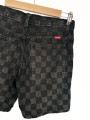 SHORT DENIM CUADRICULADO 