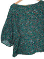 BLUSA VERDE ESTAMPADA LOFT