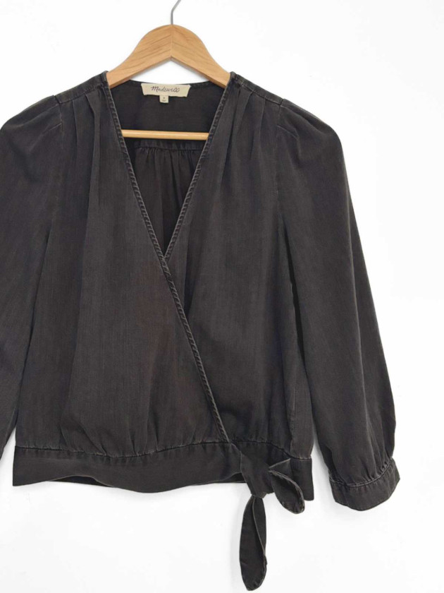 BLUSA DENIM CHARCOAL MADEWELL