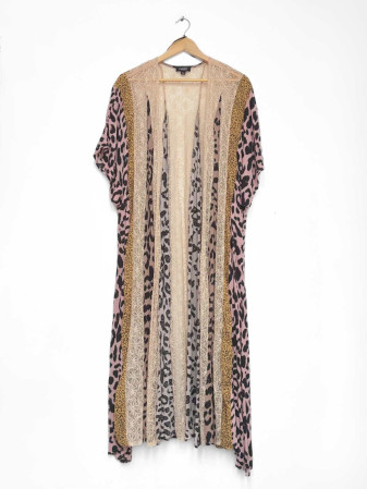 KIMONO ANIMAL PRINT Y LACE