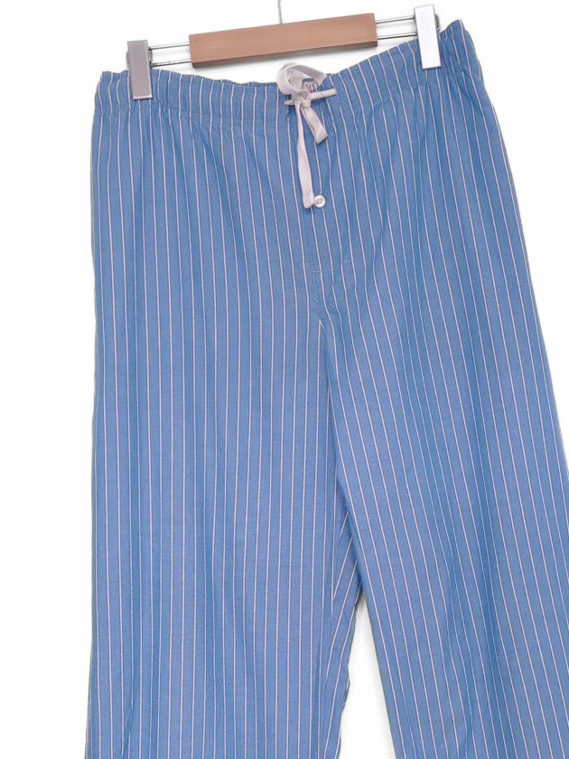 PANTALON RAYADO CELESTE