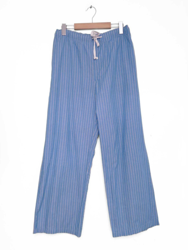 PANTALON RAYADO CELESTE