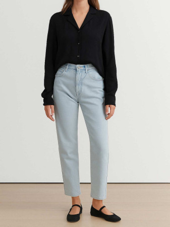 MOM JEANS VINTAGE TIRO ALTO BONJOUR
