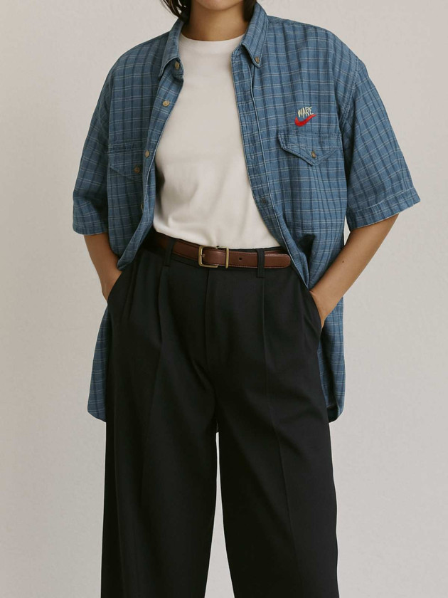 BLUSA VINTAGE DENIM NIKE OVERSIZED 80S