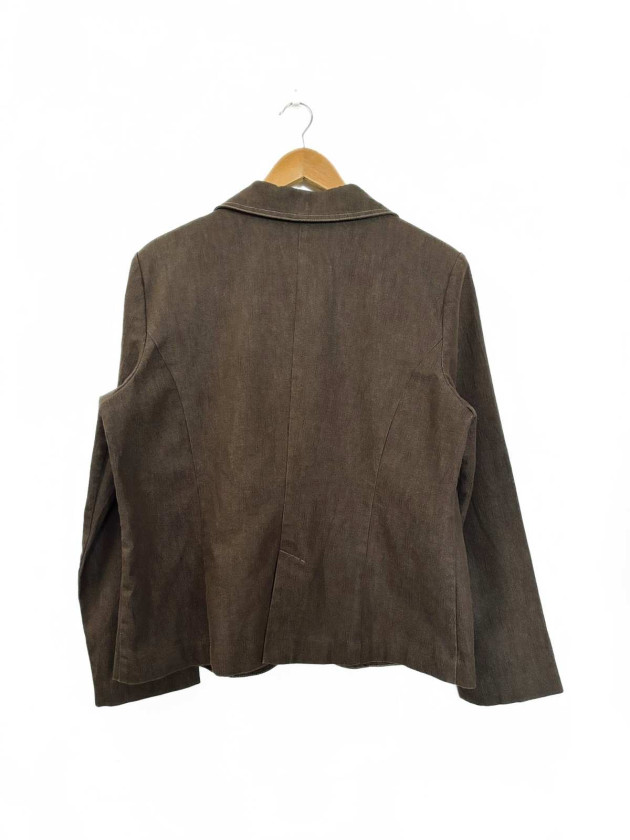 BLAZER DENIM CAFE ALGODON