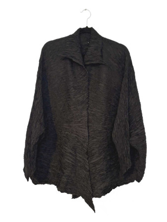 BLUSA VINTAGE CON TEXTURA NEGRO